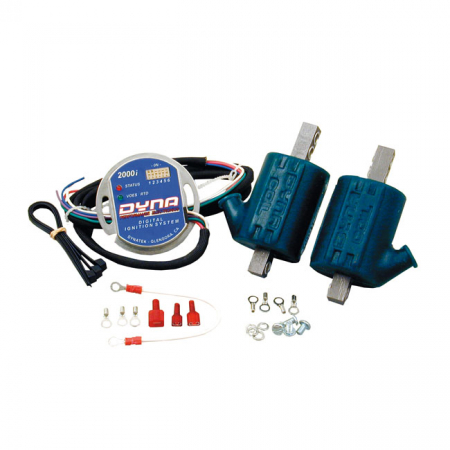 DYNA 2000I SINGLE FIRE/PLUG KIT, 2 COILS