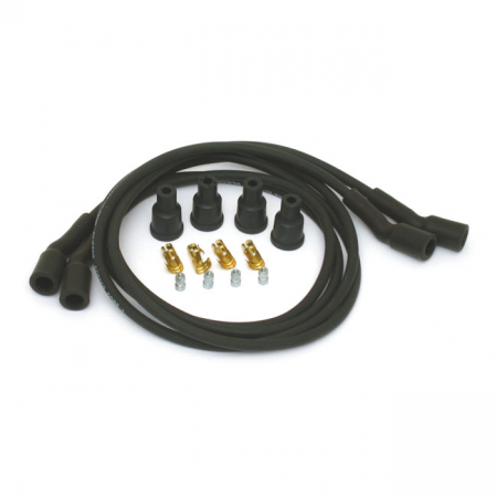 DYNATEK, 7MM SPARK PLUG WIRE SET. BLACK