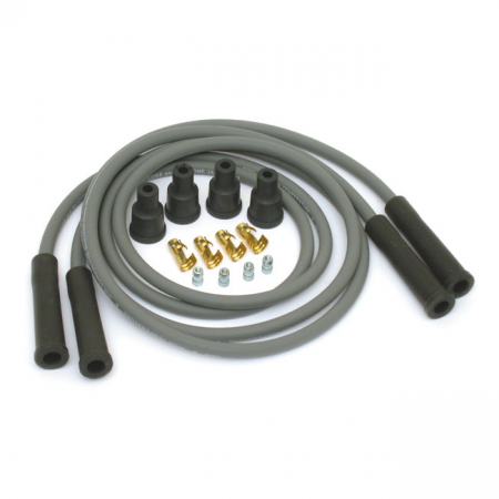 DYNA SPARK PLUG WIRES, 8MM GRAY