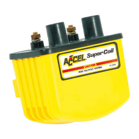 ACCEL, 'SINGLE FIRE SUPER COIL' YELLOW, 12V / 3 OHM