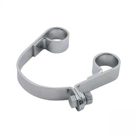 PAUGHCO, FLT 3" MUFFLER CLAMP. CHROME