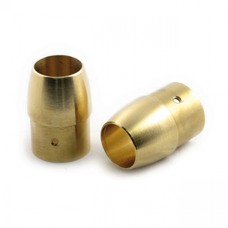 PAUGHCO, BRASS EXHAUST TIP SET. 1-3/4". TAPERED