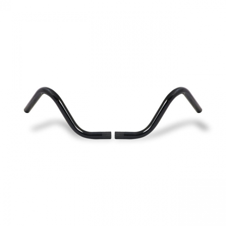 2-PIECE BUCKHORN STYLE HANDLEBAR 1" BLACK