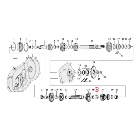 BUSHING, C-SHAFT 1ST GEAR XL L72-E84