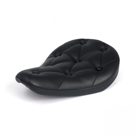 FITZZ, CUSTOM SOLO SEAT. BLACK/RIVETS. SMALL. 4CM THICK