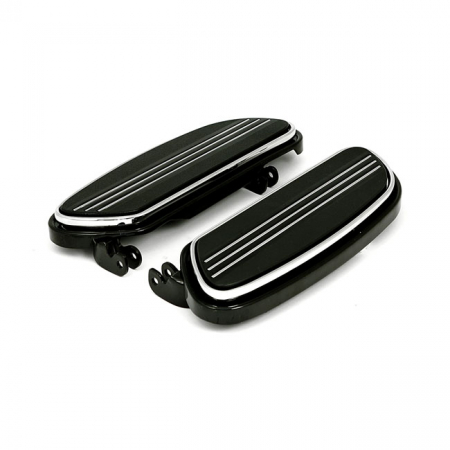 RUNWAY RIDER FLOORBOARDS, 1" EXTENDED. BLACK