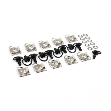 M6 QUICK-LOCK FASTENER SET BLACK