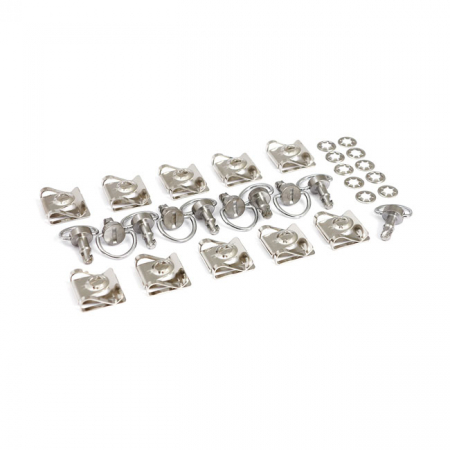 M6 QUICK-LOCK FASTENER SET SILVER