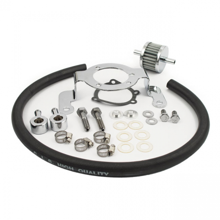 AIR CLEANER ADAPTER BRACKET KIT. CHROME