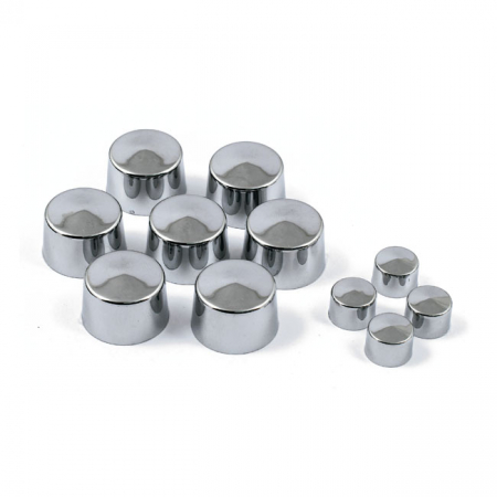 SMOOTHTOPPS, PUSH-ON BOLT COVER SET. CHROME