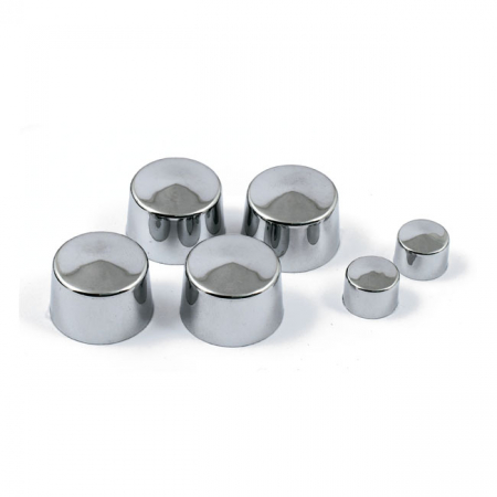 SMOOTHTOPPS, PUSH-ON BOLT COVER SET. CHROME