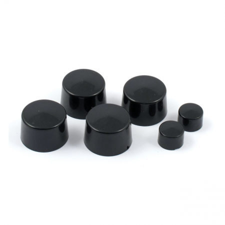 SMOOTHTOPPS, PUSH-ON BOLT COVER SET. BLACK