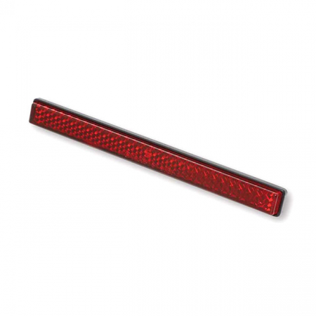 UNIVERSAL B-SEEN REFLECTOR. RECTANGULAR. 129X23MM. RED