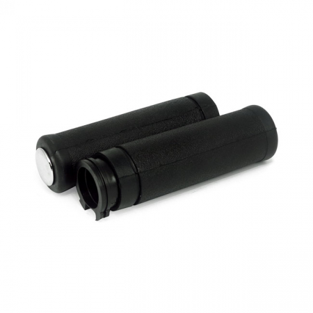 OEM STYLE GRIP SET WITH THROTTLE SLEEVE. BLACK