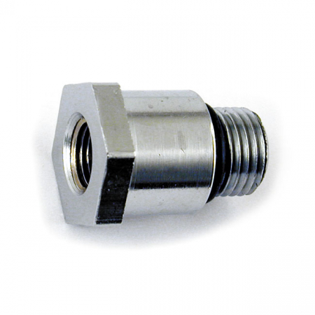 CHROME OIL GAUGE FITTING