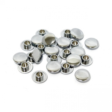 PUSH-IN MUSHROOM ALLEN HEAD PLUGS M10. CHROME