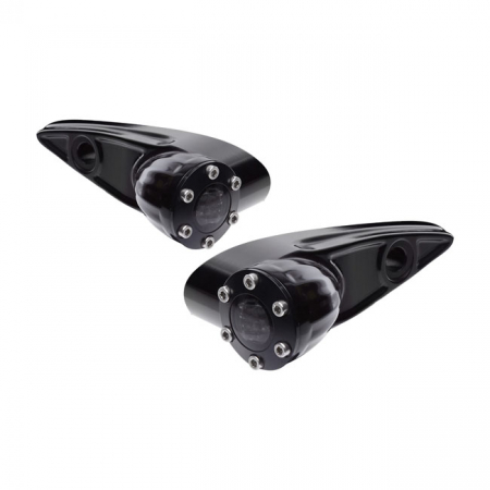 VITY'S DESIGN, DIAMOND FRONT TURN SIGNALS, BLACK. ECE APPR.