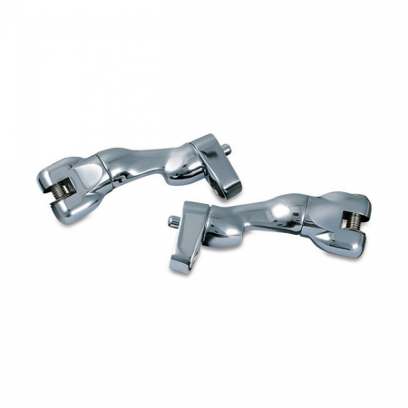 KURYAKYN, ADJUSTABLE PASSENGER PEG MOUNTS. CHROME