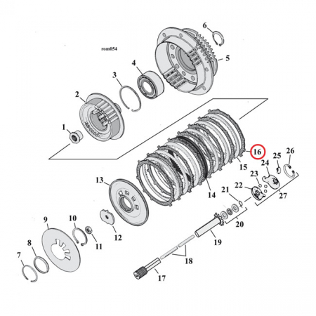 BARNETT CLUTCH PLATE SET, CARBON FIBER