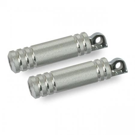 FOOTPEGS, KNURLED ALUMINUM. MALE MOUNT