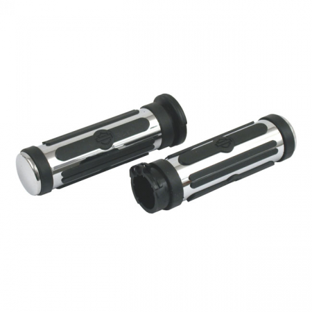 CHROME & RUBBER GRIP SET, OEM