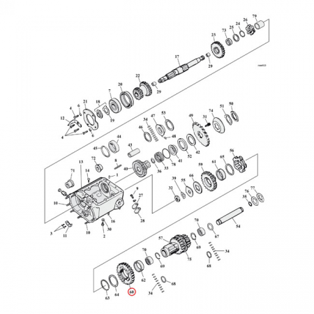 COUNTERSHAFT 2ND GEAR. 24T