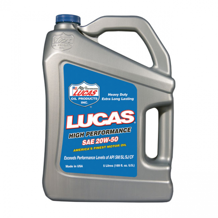 LUCAS, 20W50 SYNTHETIC MOTOR OIL. 5L