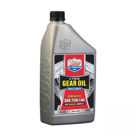 LUCAS, V-TWIN GEAR OIL 75W-140. SYNTHETIC