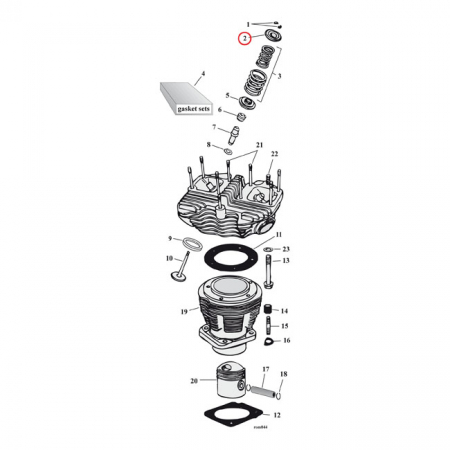 EASTERN VALVE SPRING COLLAR, UPPER. STD