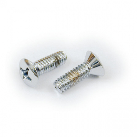 SCREWS, CHROME. TAPERED PHILIPS HEAD