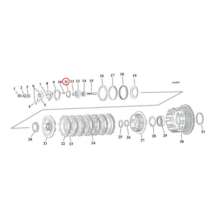 RET.RING, CLUTCH BEARING GUIDE