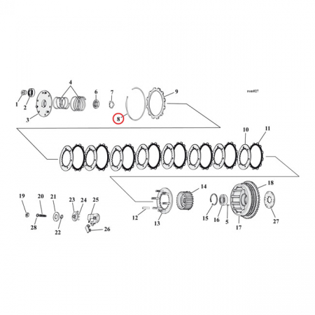 RETAINING RING, CLUTCH PLATES