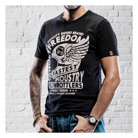 HOLY FREEDOM CASCO ALATO T-SHIRT BLACK