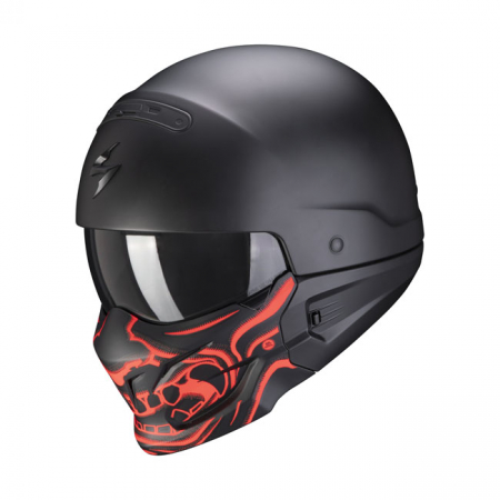 SCORPION EXO-COMBAT EVO SAMURAI HELMET MATTE BLACK/RED