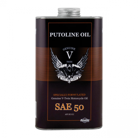 PUTOLINE, SAE 50 MONO GRADE MINERAL MOTOR OIL. 1 LITER