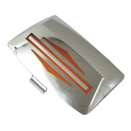 AMBER/CHROME REPL. LENS FRONT FENDER TIP