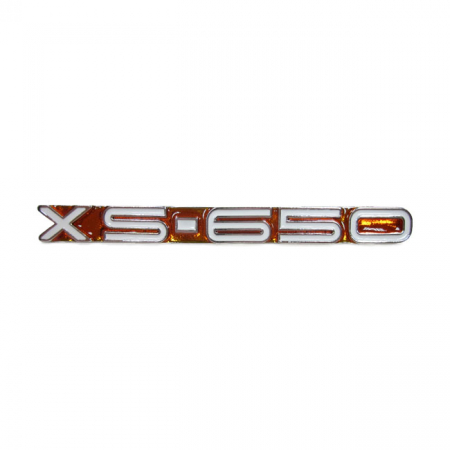 YAMAHA SIDE COVER EMBLEM, AMBER