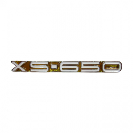 YAMAHA SIDE COVER EMBLEM, YELLOW