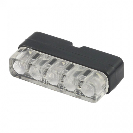 MINI LED LICENSE PLATE LIGHT, BLACK WITH BRACKET. ECE APPR.