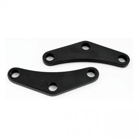 XL SPORTSTER TURN SIGNAL MOUNT BRACKETS. FRONT. BLACK