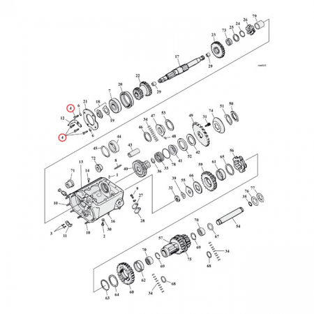 SENKKIKANTA 6- KOLOPULTTI  UNC 1/4" X 3/4"