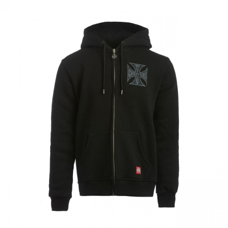 WCC OG BLACK LABEL ZIP HOODIE BLACK