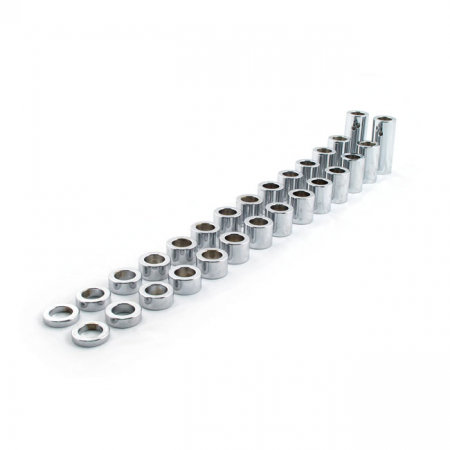 PAUGHCO, CHROME STEEL AXLE SPACER KIT