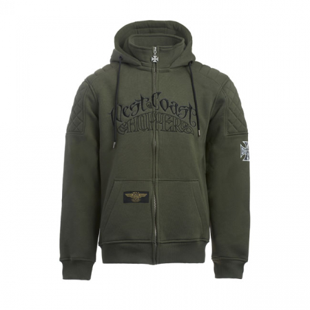 WCC CHOPPERS POR VIDA ZIP HOODIE GREEN