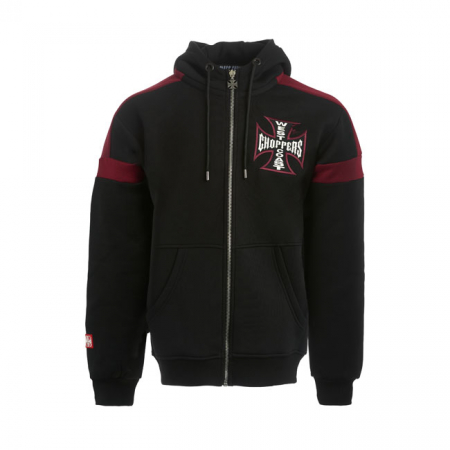 WCC PANEL HOODIE BLACK/RED