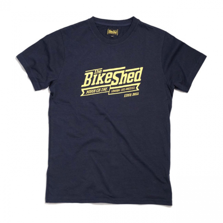 BIKE SHED STEPS T-SHIRT NAVY