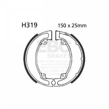 EBC PLAIN BRAKE SHOES