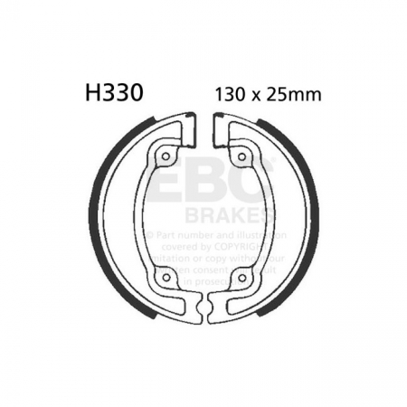 EBC PLAIN BRAKE SHOES