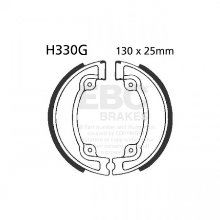 EBC GROOVED BRAKE SHOES