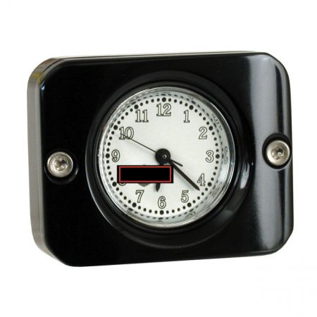 BLACK FINISH-BILLET ANALOG CLOCK